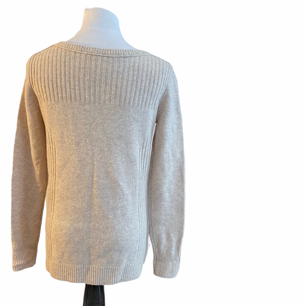 34-Madewell Pinewood Pullover Sweater in Natural XS - Picture 3 of 7